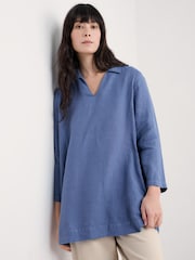 Azul - Túnica con algunas capas 100% de lino de Seasalt Cornwall - Imagen 1 de 5