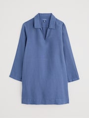 Azul - Túnica con algunas capas 100% de lino de Seasalt Cornwall - Imagen 4 de 5