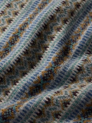 Seasalt Cornwall Grey Mens Fairisle Pattern Walt Vest - Image 6 of 10