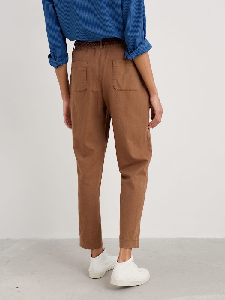 Seasalt Cornwall Brown Petite Nanterrow Trousers - Image 2 of 5 Seasalt Cornwall Brown Petite Nanterrow Trousers - Image 2 of 5