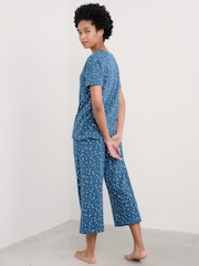 أزرق - بيجامة جيرسيه مُزيّنة بطبعة Moonlight من Seasalt Cornwall - صورة 2 من 5