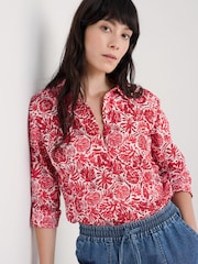 Seasalt Cornwall Red Larissa 100% Cotton Shirt - Image 1 of 8