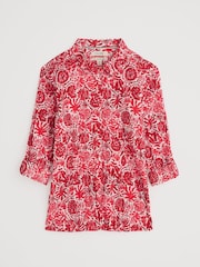 Seasalt Cornwall Red Larissa 100% Cotton Shirt - Image 6 of 8