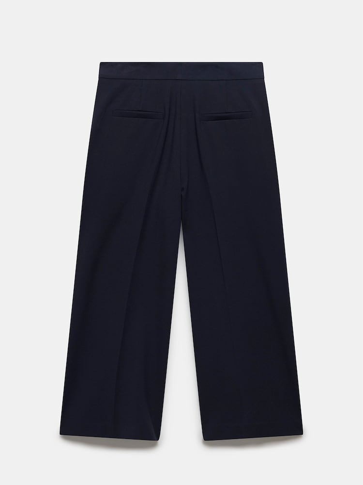 Mint Velvet Blue Cropped Wide Trousers - Image 8 of 8 Mint Velvet Blue Cropped Wide Trousers - Image 8 of 8