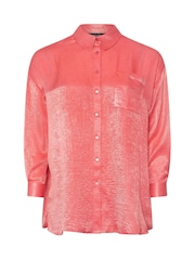 Yours Curve Pink Button Through Blouse - Image 5 of 5
