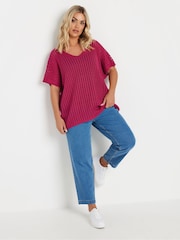 Yours Curve Pink Boxy Cover-Up - Image 4 of 4
