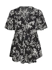 Yours Curve Black Angel Boho Top - Image 5 of 5
