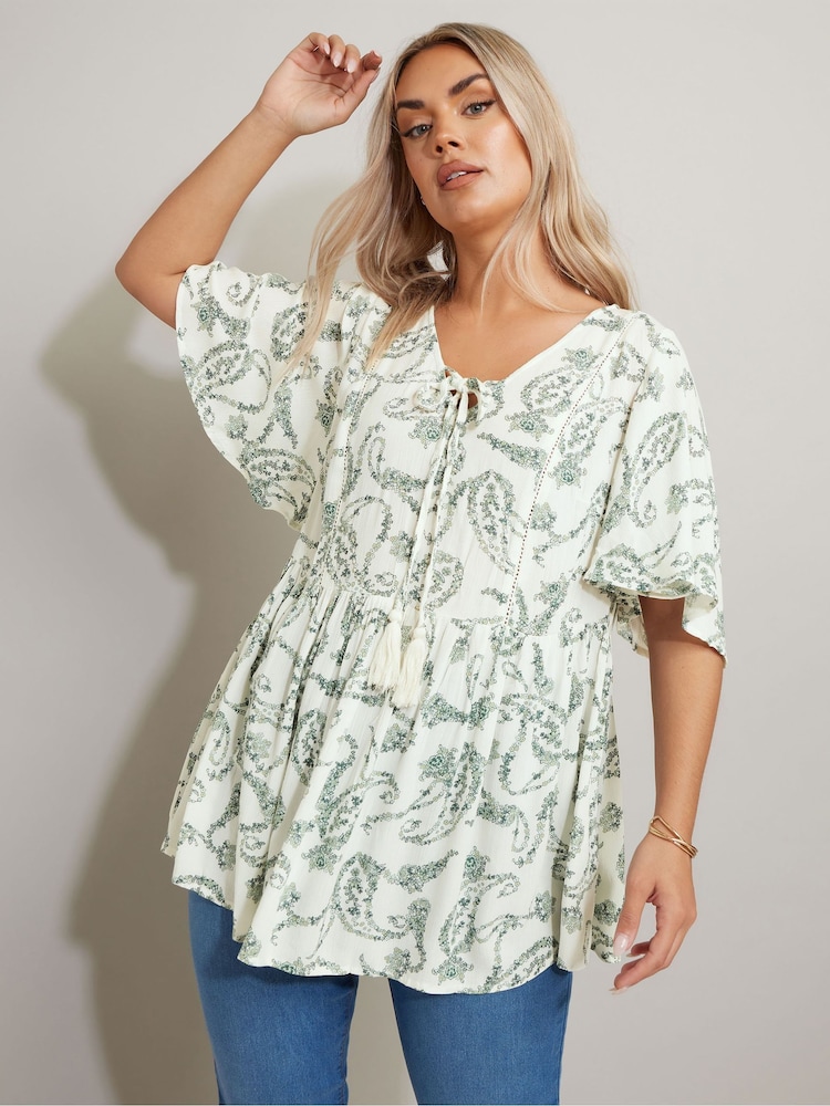 Yours Curve White Angel Boho Top - Image 1 of 5
