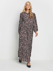 Long Tall Sally Black Ditsy Crinkle Maxi Dress - Image 3 of 5