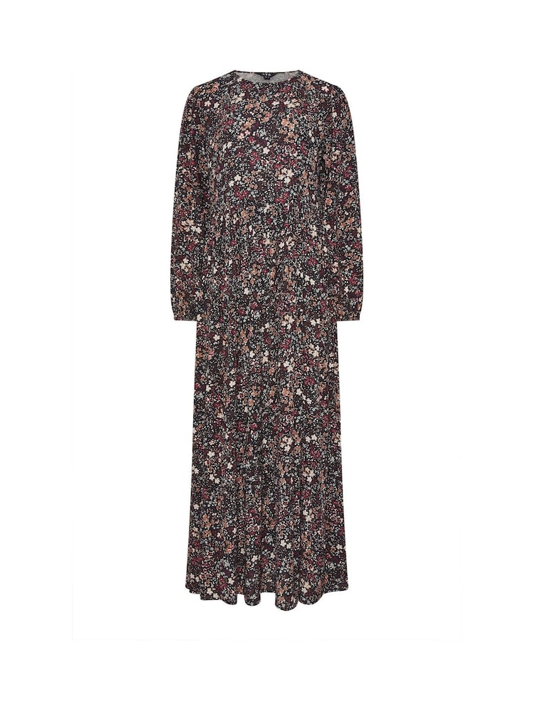 Long Tall Sally Black Ditsy Crinkle Maxi Dress - Image 5 of 5