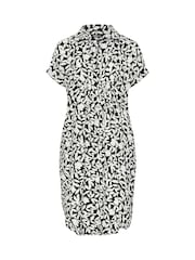 Yours Curve Black Button Through Dress - Image 5 of 5