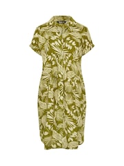 Yours Curve Green Button Through Dress - Image 5 of 5