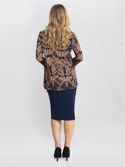 Gina Bacconi Blue Cara Mock Dress And Jacket Set - Image 2 of 6