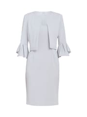 Gina Bacconi Silver Melissa Crepe Dress And Jacket Set - Image 5 of 5