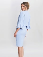 Gina Bacconi Gigi Moss Crepe Bolero - Image 2 of 5