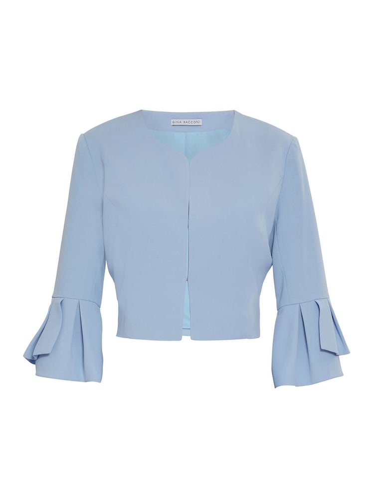 Gina Bacconi Gigi Moss Crepe Bolero - Image 5 of 5