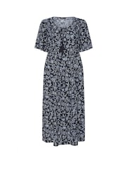Yours Curve Blue Paisley Boho Dress - Image 5 of 5