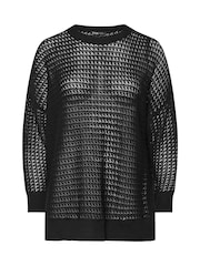 Yours Curve Black Side Split Jumper - Image 5 of 5