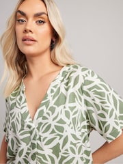 Yours Curve Green Tunic Dress - Image 4 of 5