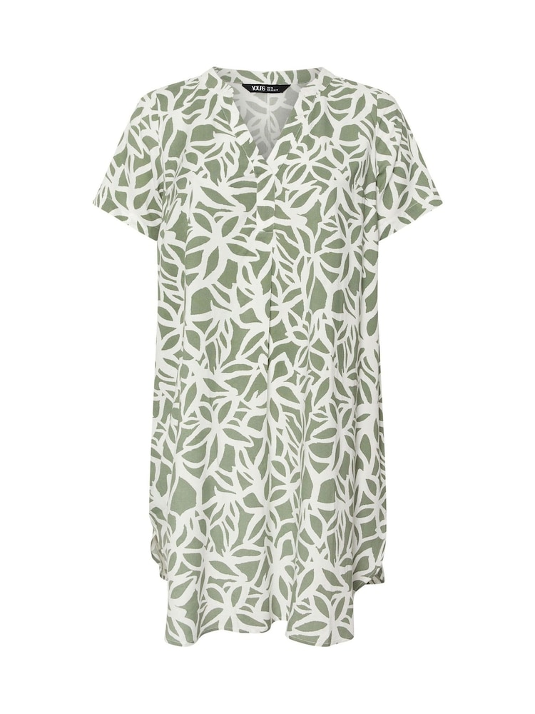 Yours Curve Green Tunic Dress - Image 5 of 5