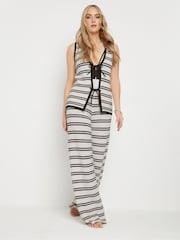 Long Tall Sally Black Stripe Tie Detail Waistcoat - Image 3 of 6