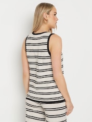 Long Tall Sally Black Stripe Tie Detail Waistcoat - Image 4 of 6