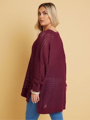 Yours Curve Purple Side Split Jumper - Image 4 of 9