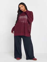 Yours Curve Purple Side Split Jumper - Image 6 of 9