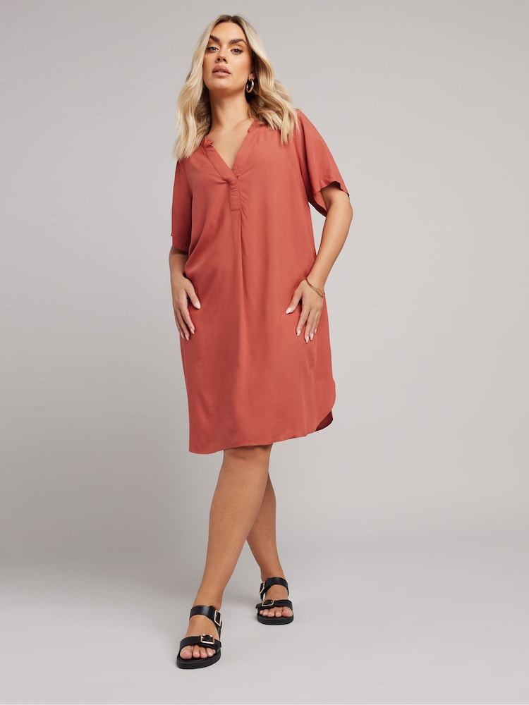 Yours Curve Pink Tunic Dress - Image 2 of 6