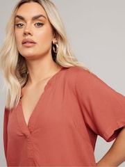 Yours Curve Pink Tunic Dress - Image 4 of 6