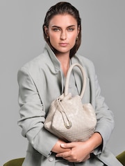Crema - Dune London Primrose Large Drawstring Bag - Imagen 1 de 6