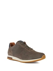 Dune London Grey Wide Fit Trilogy Perforated Runner Trainers - Image 5 of 5
