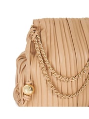 Dune London Pink Dominic Large Pleated Slouch Bag - Image 4 of 5