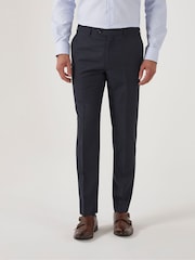 Skopes Blue Tapered Fit Farnham Crease Resistant Suit Trousers - Image 1 of 5