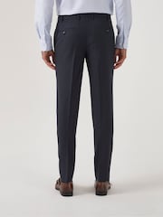 Skopes Blue Tapered Fit Farnham Crease Resistant Suit Trousers - Image 3 of 5