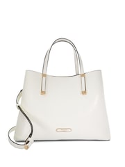 Weiß - Dune London Dorry Große, ungefütterte Tote-Tasche - Bild 2 von 5