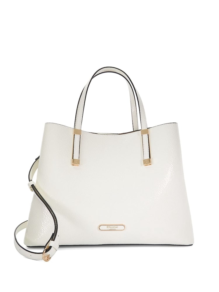 Weiß - Dune London Dorry Große, ungefütterte Tote-Tasche - Bild 2 von 5