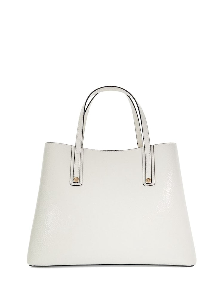 Dune London White Dorry Large Unlined Tote Bag - Image 3 of 5