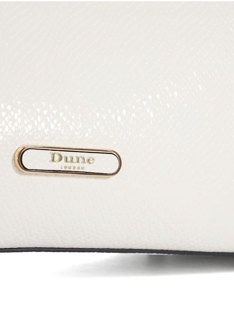 Dune London White Dorry Large Unlined Tote Bag - Image 4 of 5
