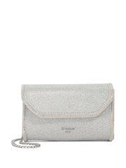 Silber - Dune London Bellini Clutch mit Umschlag und Bordürendetail - Bild 2 von 5