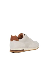 Dune London White Wide Fit Trilogy Perforated Runner Trainers - Image 3 of 5