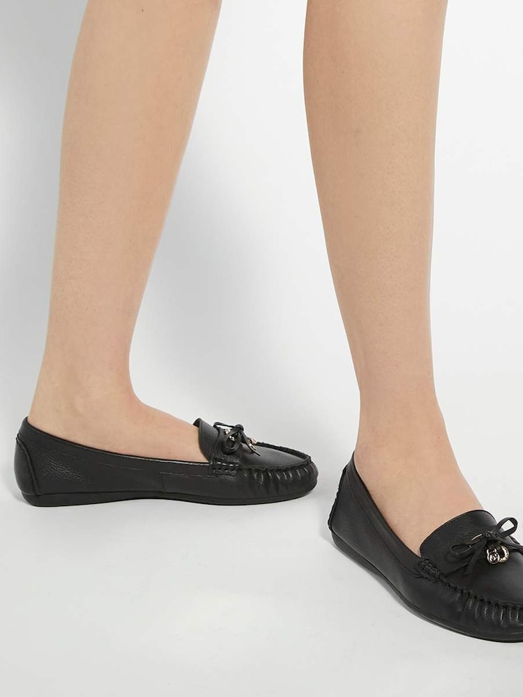 Negro - Mocasines de cuero con detalle de ribete Grovers de Dune London - Imagen 1 de 6 Negro - Mocasines de cuero con detalle de ribete Grovers de Dune London - Imagen 1 de 6