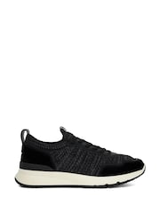 Dune London Black Thorny Knitted Runner Trainers - Image 2 of 6