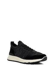 Dune London Black Thorny Knitted Runner Trainers - Image 3 of 6
