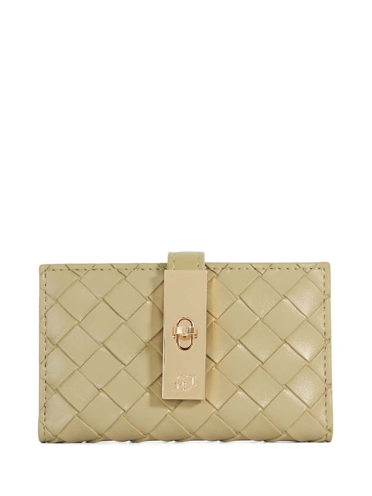 Grün - Dune London Medium Kassia Leather Quilted Wallet - Bild 1 von 4
