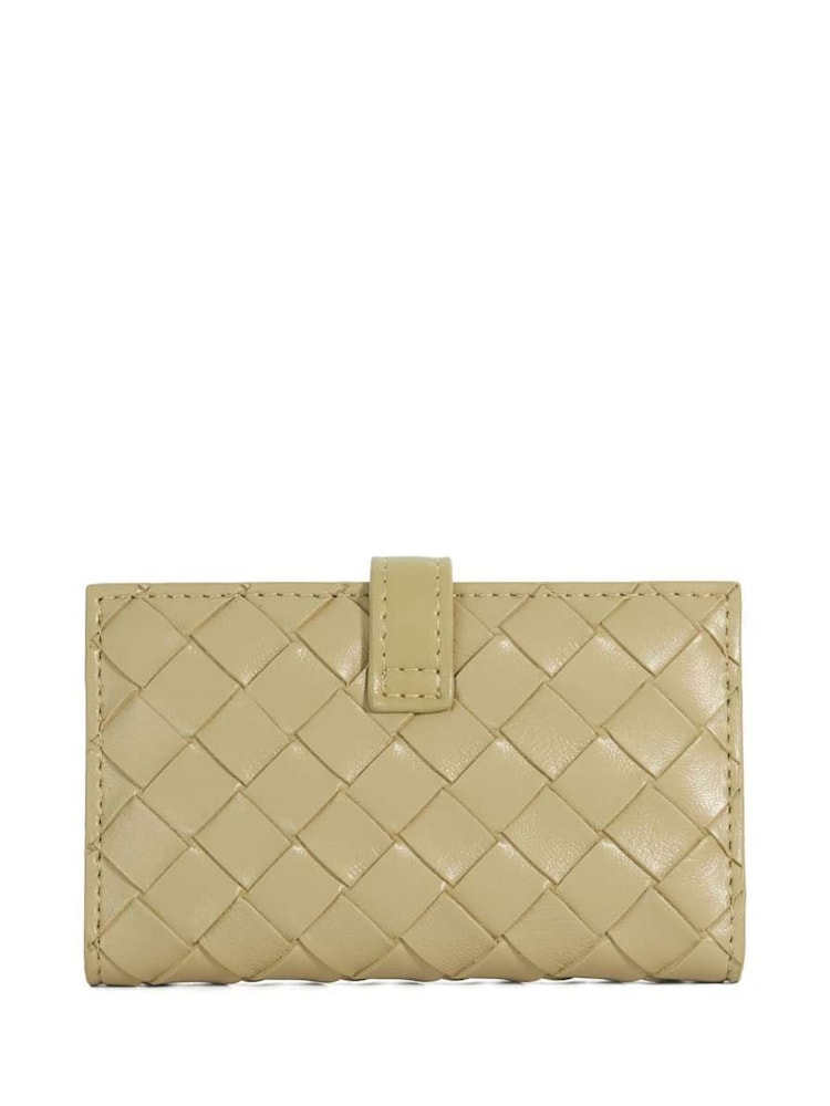Grün - Dune London Medium Kassia Leather Quilted Wallet - Bild 2 von 4
