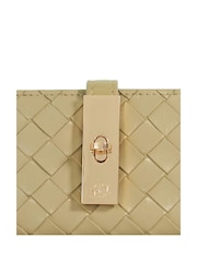 Grün - Dune London Medium Kassia Leather Quilted Wallet - Bild 3 von 4
