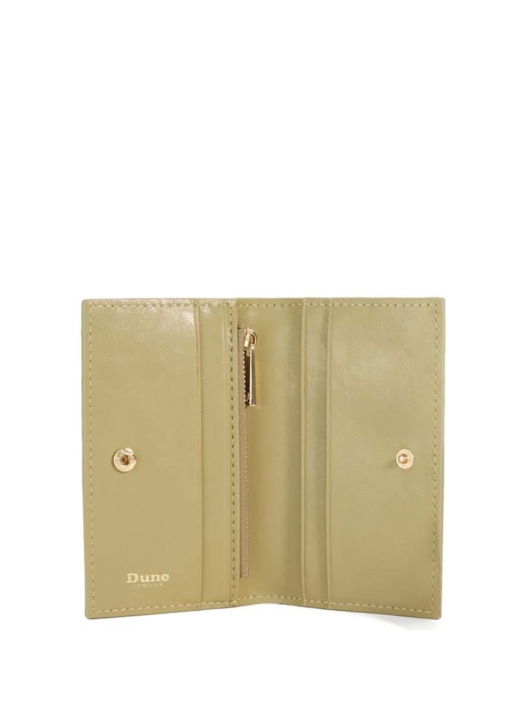 Grün - Dune London Medium Kassia Leather Quilted Wallet - Bild 4 von 4
