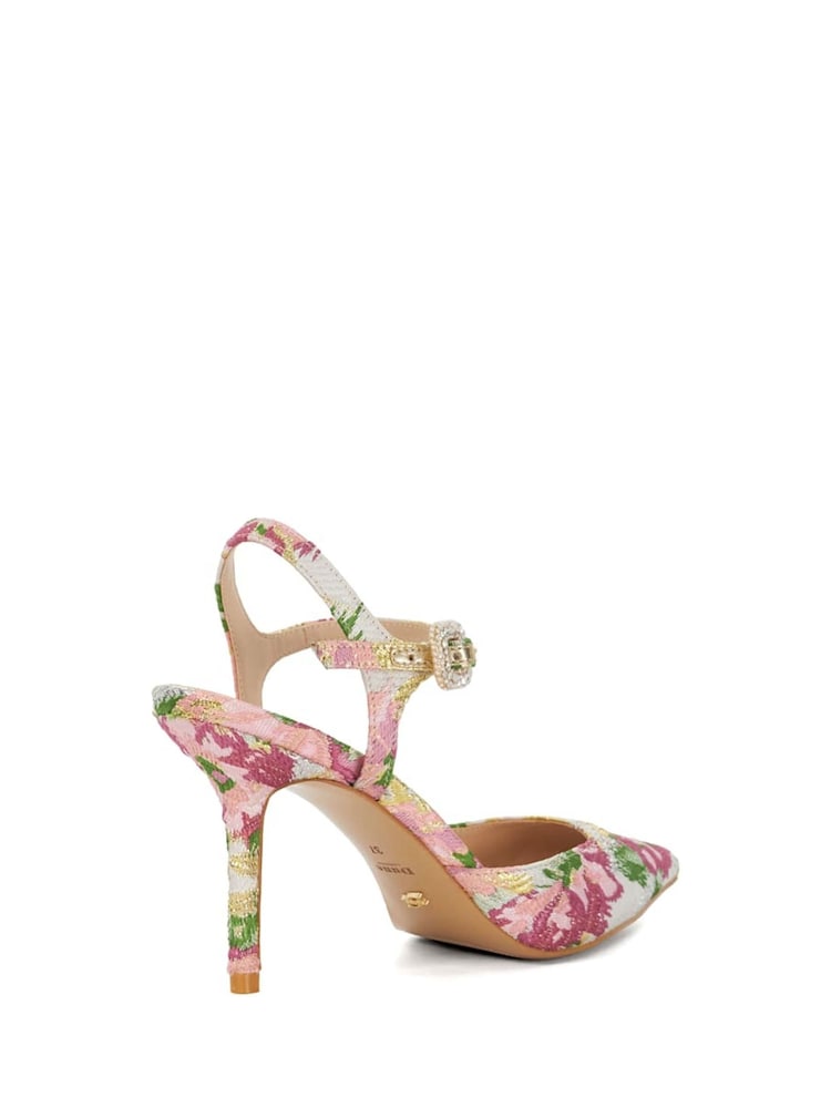 Roze/crème - Dune London Channel Y Back Open Court Heels - Image 4 of 6