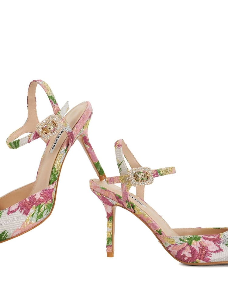 Rosa/crema - Zapatos de tacón con talón abierto Channel Y de Dune London - Imagen 6 de 6 Rosa/crema - Zapatos de tacón con talón abierto Channel Y de Dune London - Imagen 6 de 6